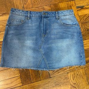 Denim Mini Skirt